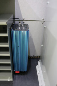 Inverter installed in commercial van Inverter installed in commercial van