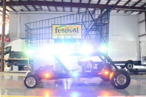 Festival Food Parade float upfitted in workstation Festival Food Parade float upfitted in workstation