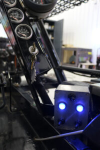 Custom illuminated power switches installed inside a float Custom illuminated power switches installed inside a float